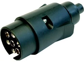 Elektromos utánfutó csatlakozó | dugvilla | 7 pólusú | műanyag