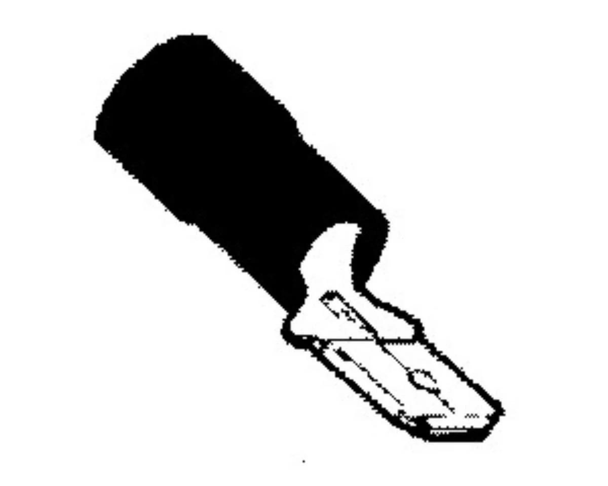 Csúszósaru | szigetelt | 6,3 mm / 1,5-2,5 mm2 kábelhez | kék szigetelés | apa