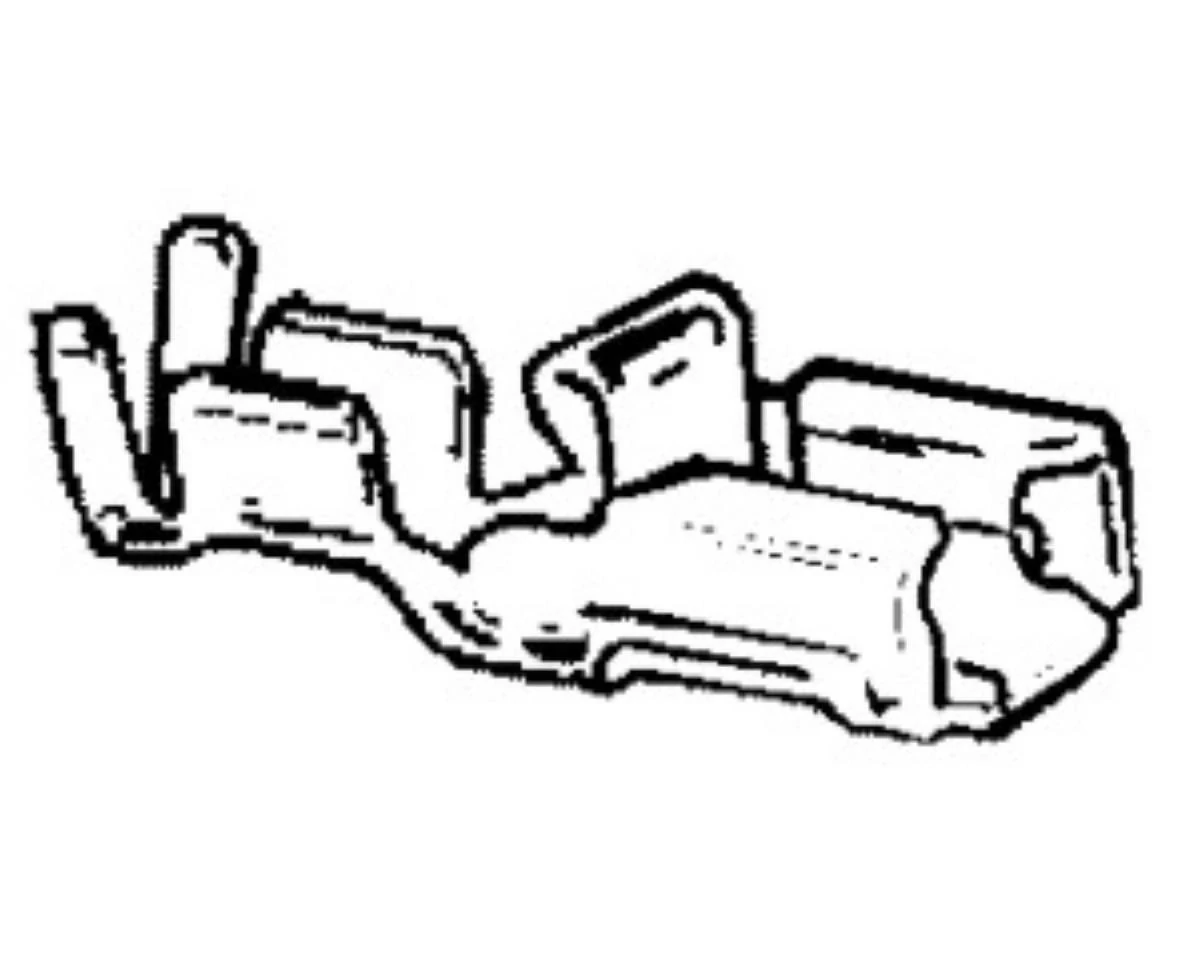 Csúszósaru | szigeteletlen | 6,3 mm / 0,5 - 1,5 mm2 kábelhez | rázásbiztos | anya
