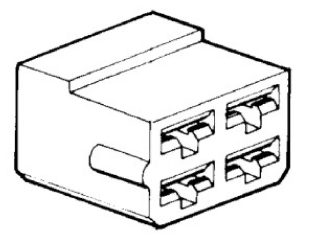 Kábelvég szigetelőház | 4 pólusú | 6,3 mm | BP1117-hez
