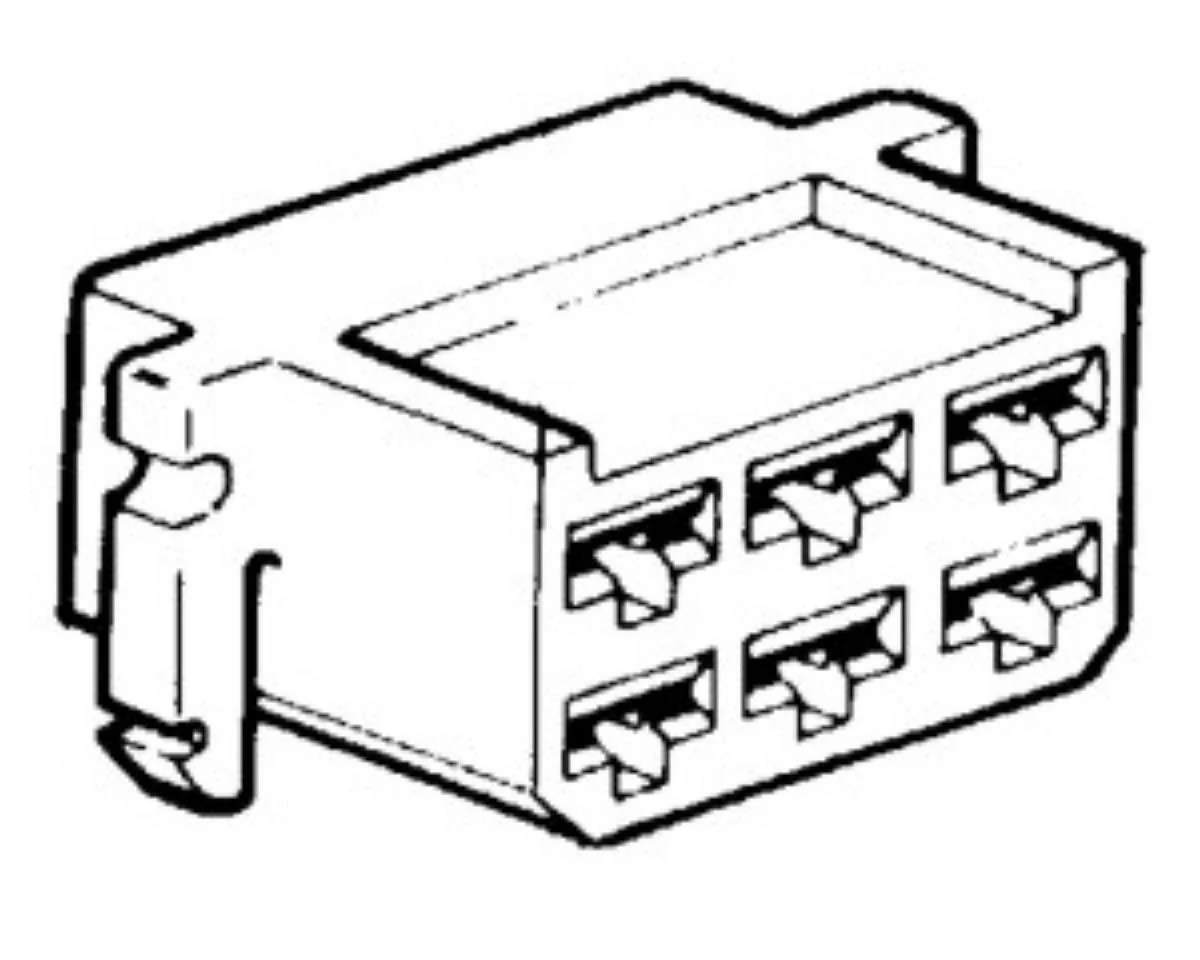 Kábelvég szigetelőház | 6 pólusú | 6,3 mm | BP1117-hez