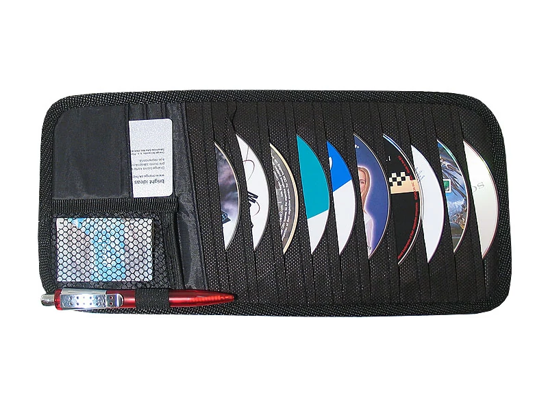CD és iratrendező autóba