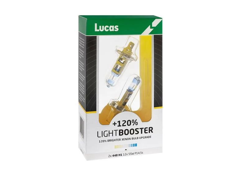 Lucas | izzó | 12V 55W P14,5s H1 | +120% emelt fényerő | 2 darabos csomag