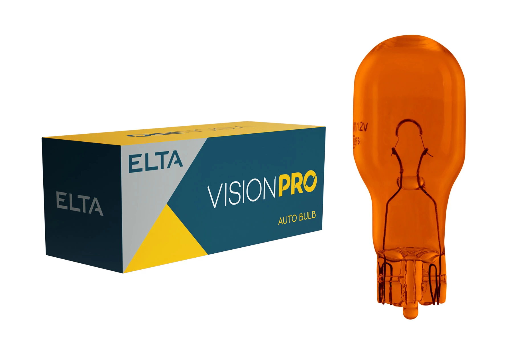 Elta VisionPro | izzó | 12V 18W W2,1x9,5d T15 | maxi üveg | sárga