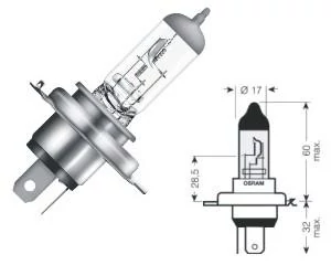 Osram | izzó | 12V 60/55W P43t H4 | night breaker laser | 2 darabos box