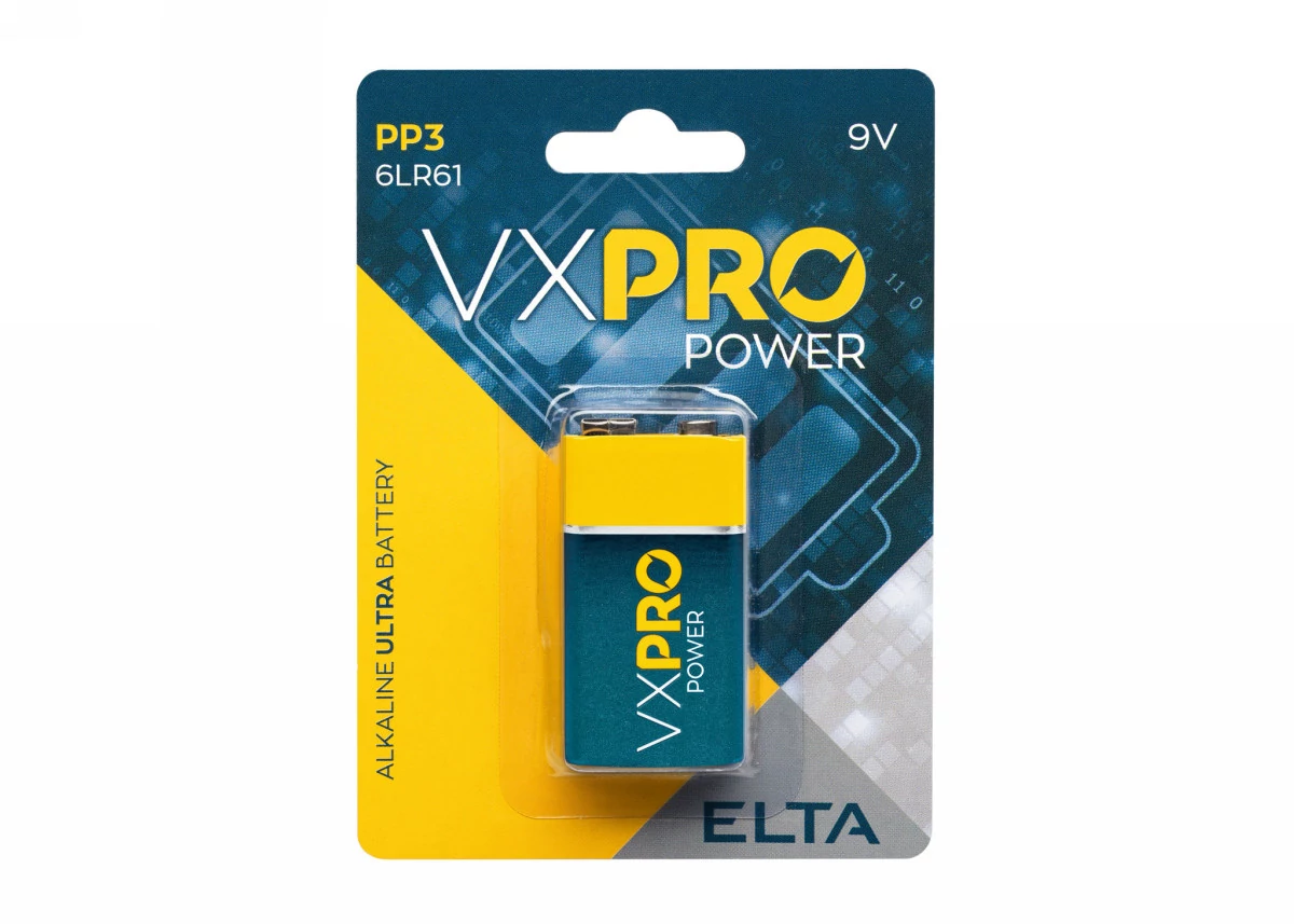 Elta VXPRO | alkáli elem | PP3 | 6LR61 | 9V | 1 darabos bliszter