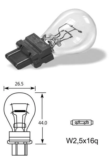 Elta VisionPro | izzó | 12V 27/7W W2,5x16q P27/7W