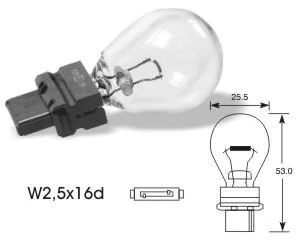 Elta VisionPro | izzó | 12V 27W W2,5x16d P27W