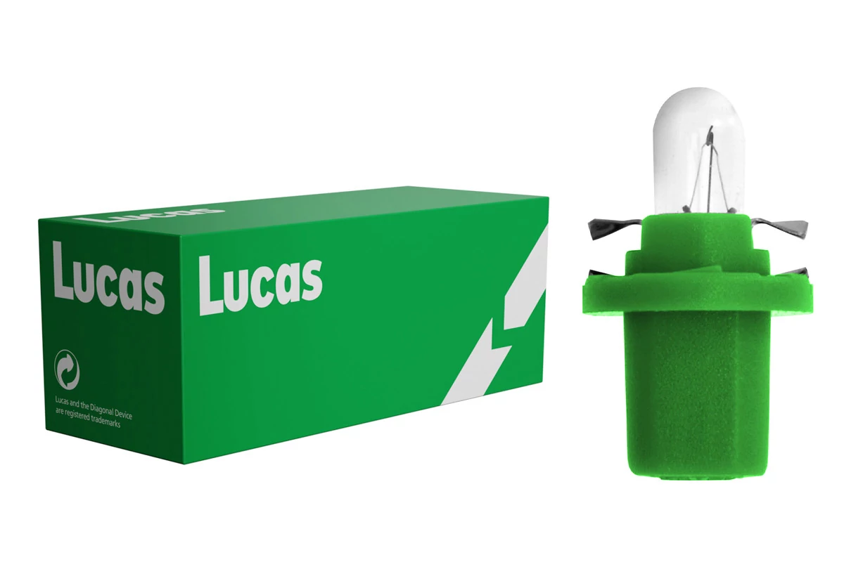 Lucas | izzó | 12V 2W B8,5d Bax10d | fekete foglalat