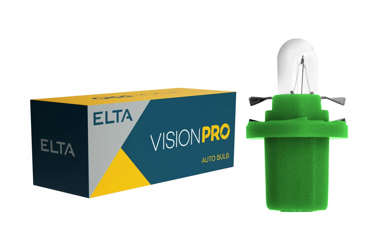 Elta VisionPro | izzó | 12V 2W B8,5d | zöld foglalat