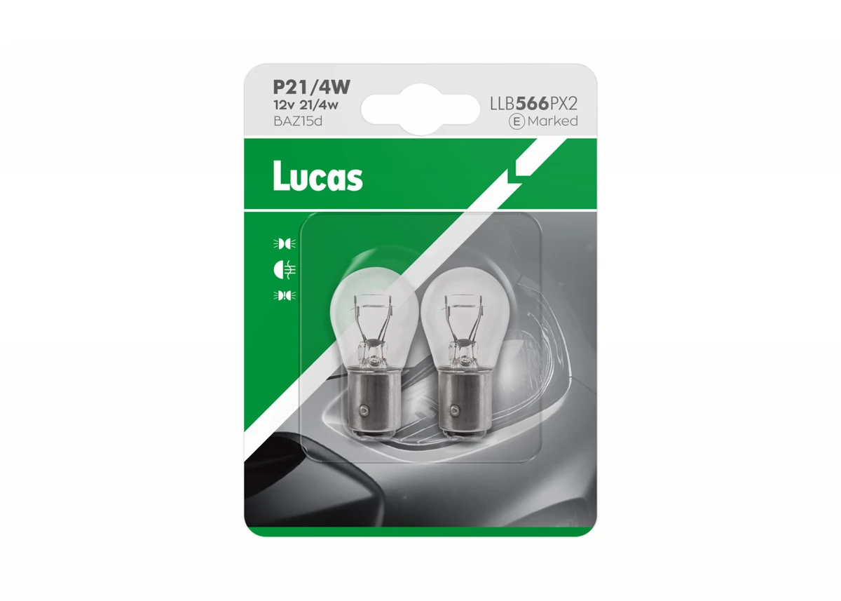 Lucas | 12V 21/4W BAZ15d P21/4W | 2 darabos bliszter