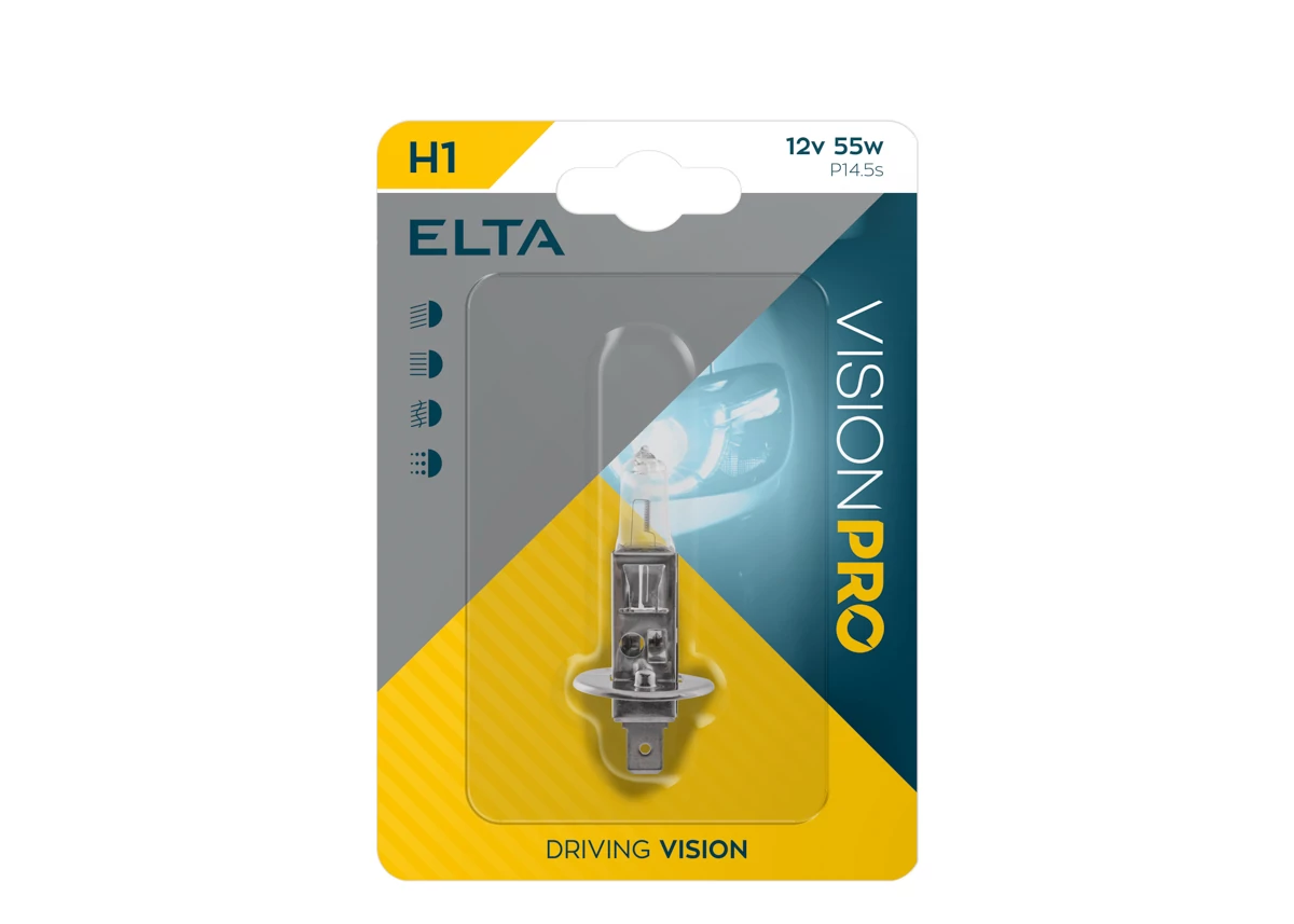 Elta VisionPro | izzó | 12V 55W P14,5S H1 | 1 darabos bliszter