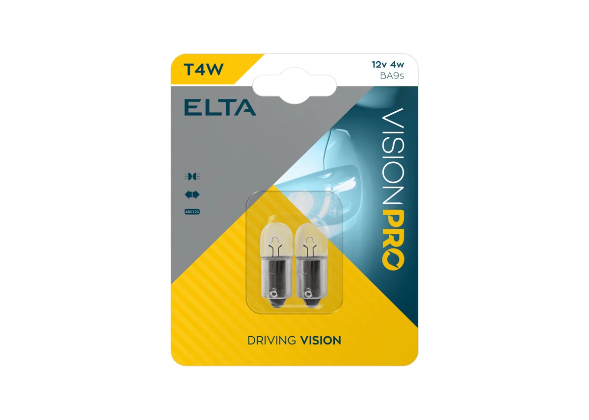 Elta VisionPro | izzó | 12V 4W Ba9s T4W | 2 darabos bliszter