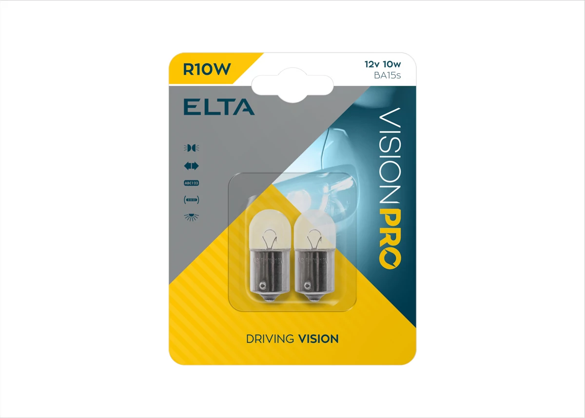 Elta VisionPro | izzó | 12V 10W Ba15s R10W | 2 darabos bliszter
