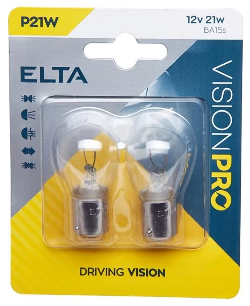 Elta VisionPro | izzó | 12V 21W Ba15s P21W | 2 darabos bliszter