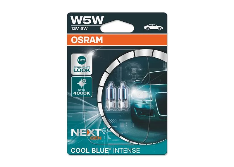 Osram | izzó | 12V 5W W2,1x9,5d | cool blue intense | 2 darabos bliszter