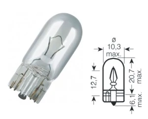 Osram | izzó | 12V 5W W2,1x9,5d W5W | 2 darabos bliszter