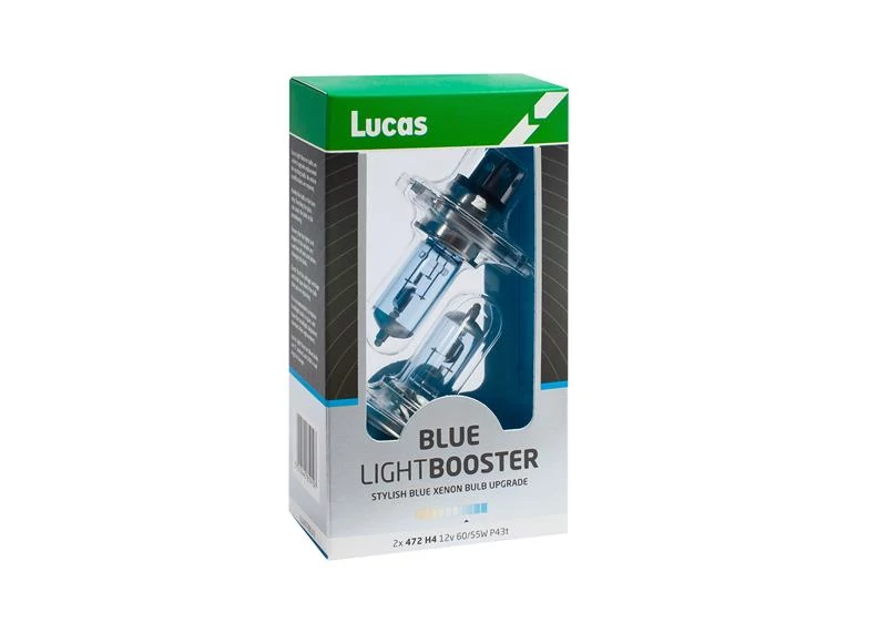 Lucas | izzó | 12V 60/55W P43t H4 | kékfény hatás | 2 darabos csomag