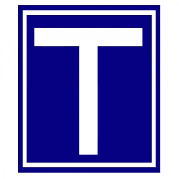 Tanuló vezető T betű mágnes | kék