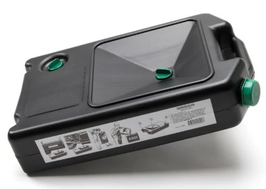 Olajleeresztő kanna | fekete | 8 liter