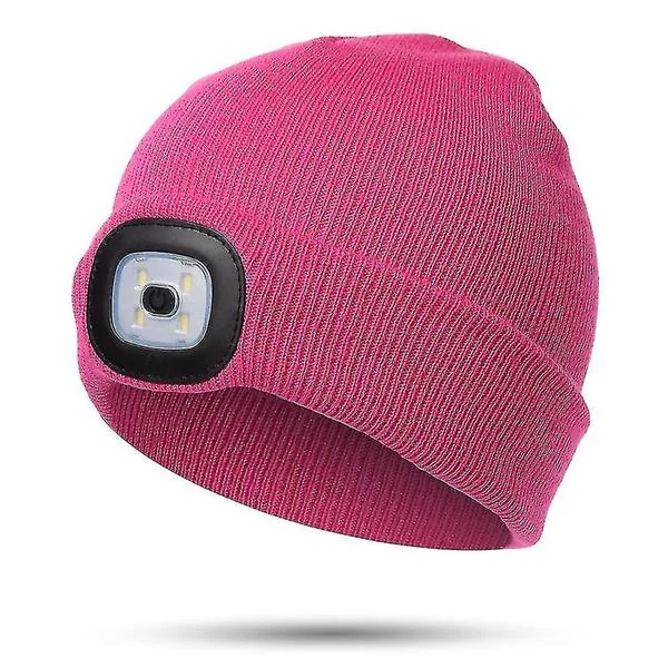 Sapka | újratölthető LED lámpával | pink