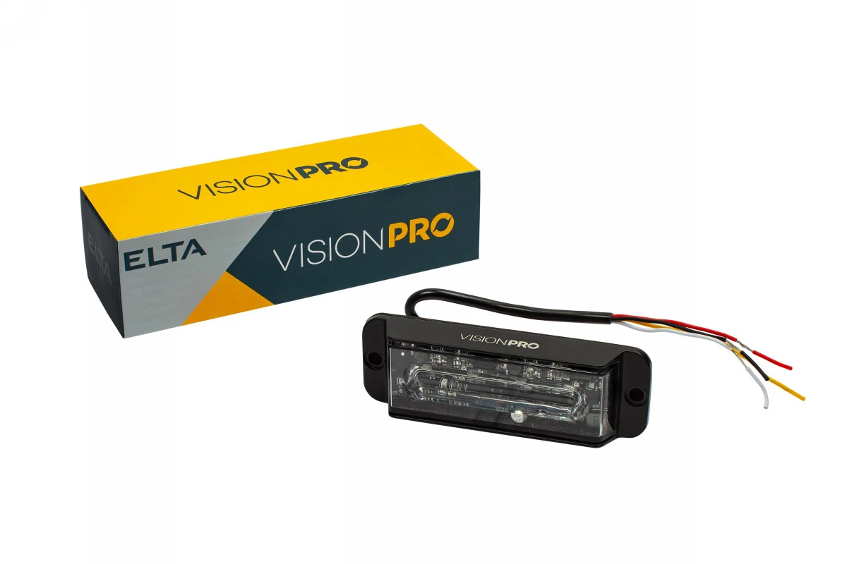 Elta VisionPro | stroboszkóp villogó | 4 LED | 5W/20W | 9-30V | kék
