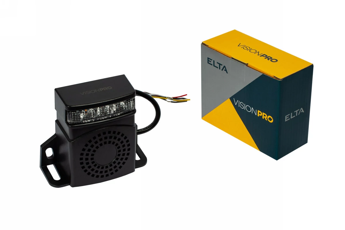 Elta VisionPro | tolatóduda LED villogóval | 3 LED 1W/3W | 92-107 dB | 9-30V
