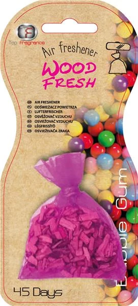 Autós légfrissítő zsák | wood fresh | rágógumi illat