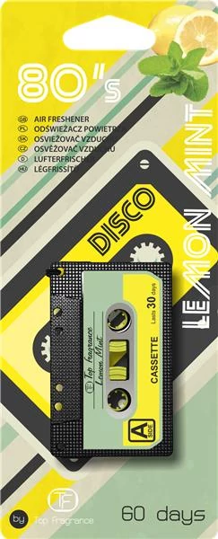 Autós légfrissítő | retro kazetta | citrom illat
