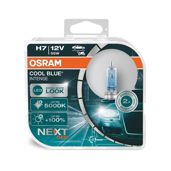 Osram | izzó | 12V 55W H7 | cool blue intense nextgen | 2 darabos box