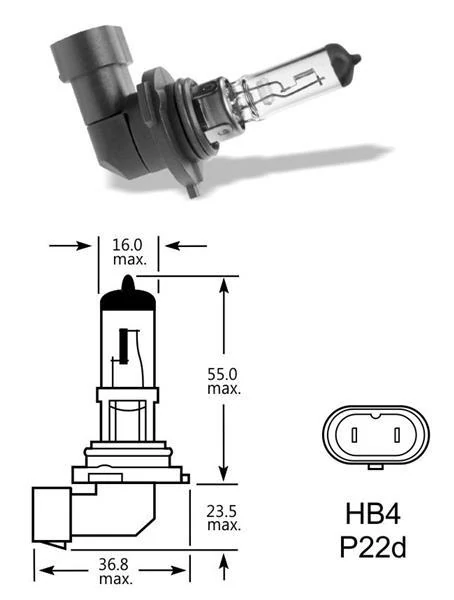 Elta VisionPro | izzó | 12V 51W P22D HB4