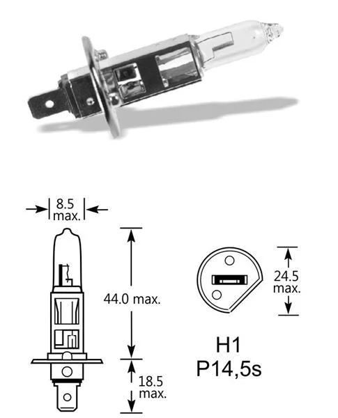 Qlux | izzó | 12V 55W P14,5S H1