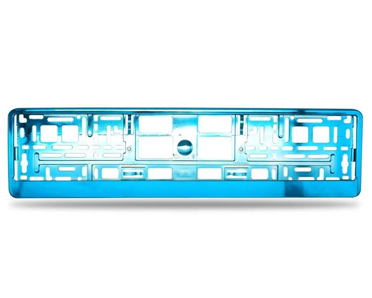 Rendszámtartó | alsóléces | fémgőzölt | türkiz