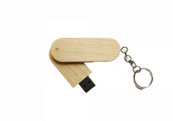 USB pendrive | kulcstartó | gravírozható | fa | 8 GB