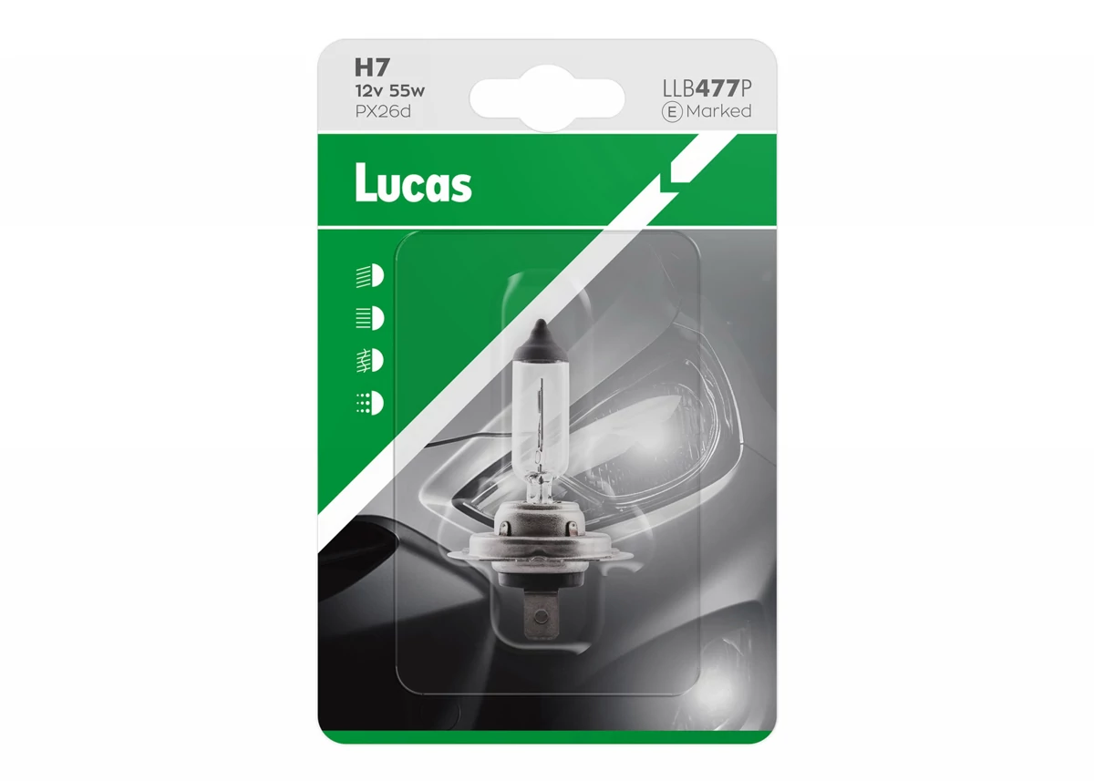 Lucas | izzó | 12V 55W PX26d H7 | 1 darabos bliszter