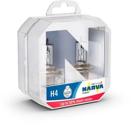Narva | izzó | 12V 60/55W P43t-38 H4 | +50% emelt fényerő | 2 darabos box
