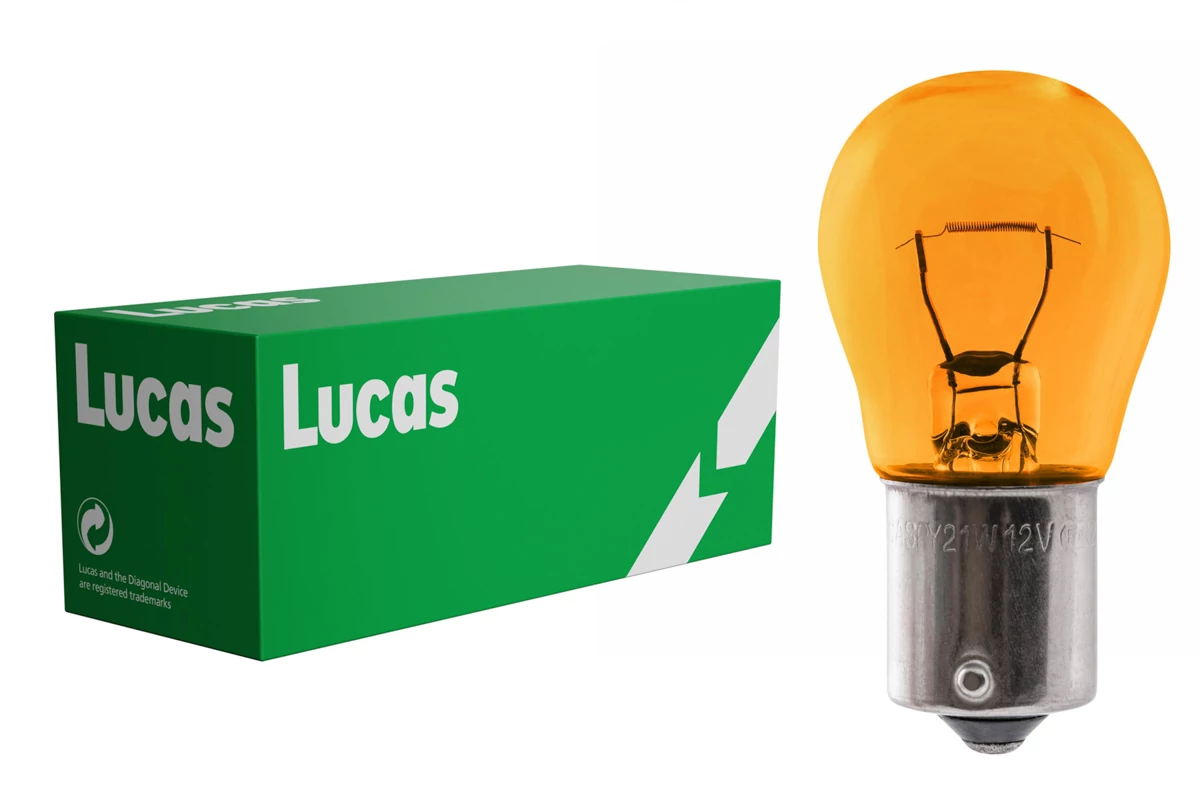 Lucas | izzó | 24V 21W BAU15s PY21W | sárga