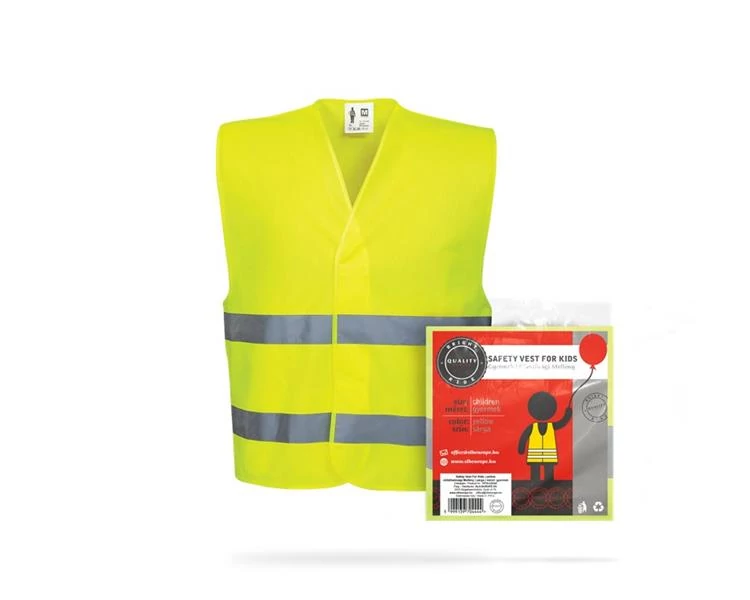 Láthatósági mellény | sárga | 120 GSM | méret: gyerek