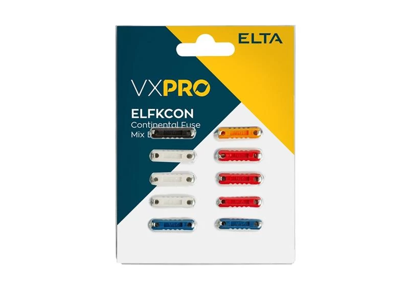 Elta VXPRO | biztosíték készlet | henger | 10 darabos bliszter