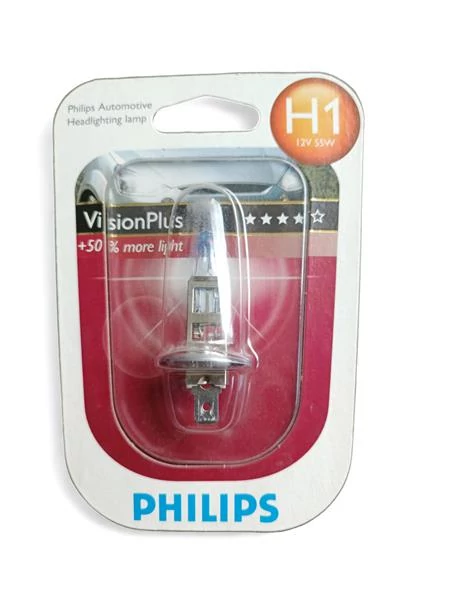 PHILIPS VISION PLUS 12258VPB1 H1 P14,5s/55W/12V izzó