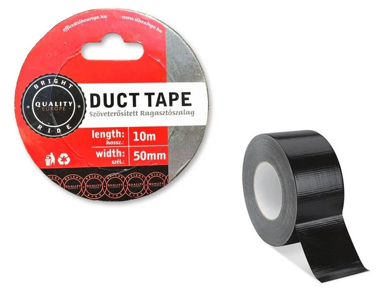 Szöveterősített ragasztószalag | 10 m x 50 mm | fekete