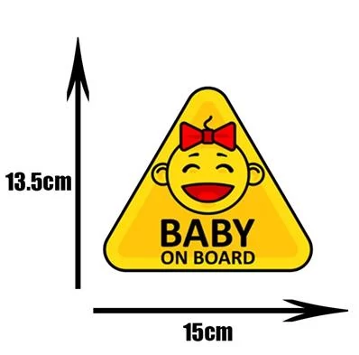 Baby on Board matrica | 13,3 x 15 cm