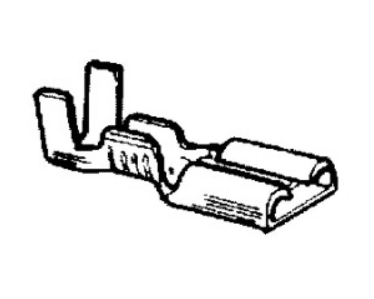 Csúszósaru | szigeteletlen | 6,3 mm / 1,0 - 2,5 mm2 kábelhez | anya