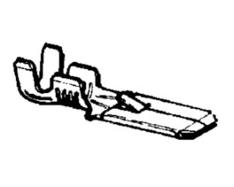 Csúszósaru | szigeteletlen | 6,3 mm / 1,0 - 2,5 mm2 kábelhez | pöckös | apa