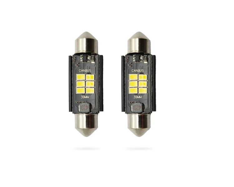 Izzó | 12V SV8,5-8 | 11x 39 mm | LED | 2 darabos csomag | canbus