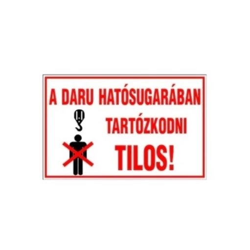 Matrica | daru hatósugarában tartózkodni tilos