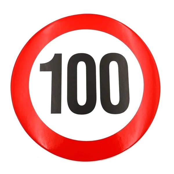 Sebességkorlátozó matrica | 22 cm | 100 km/h
