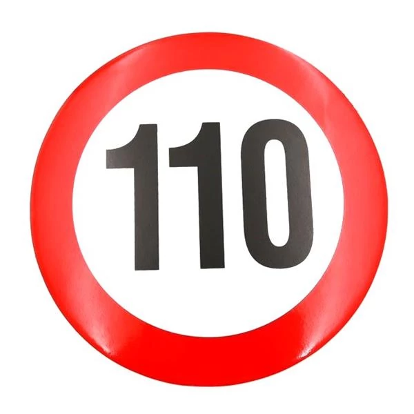 Sebességkorlátozó matrica | 22 cm | 110 km/h