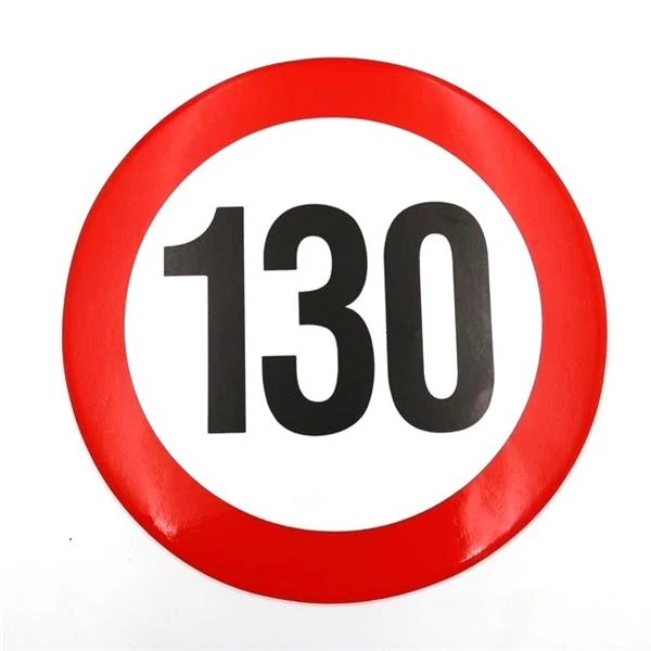 Sebességkorlátozó matrica | 22 cm | 130 km/h