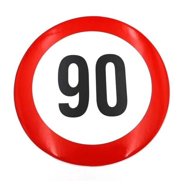 Sebességkorlátozó matrica | 22 cm | 90 km/h